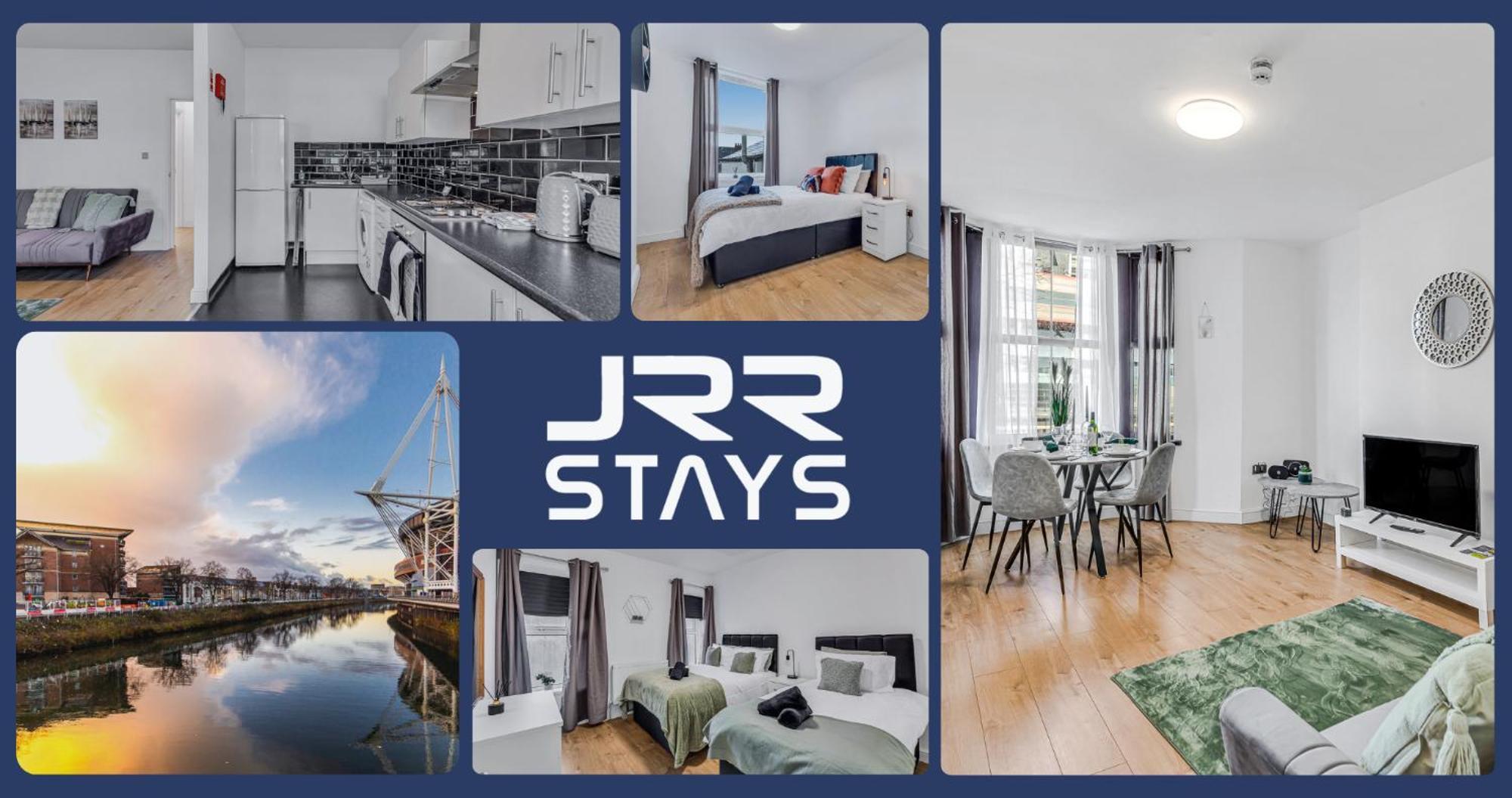 Cardiff Stylish 2 Bedroom Sleeps 6 Wi-Fi - Jrr Stays Luaran gambar
